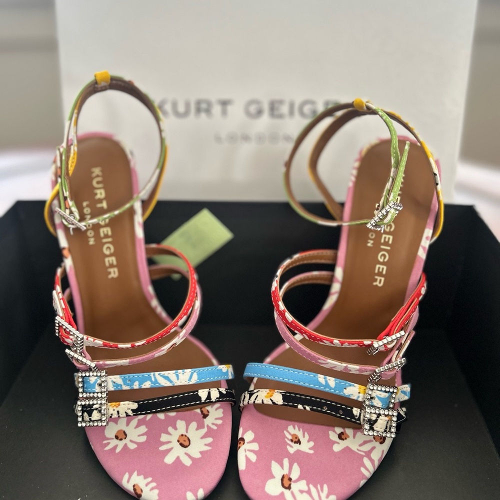 Kurt Geiger Women's Floral Multi-Color Sandals